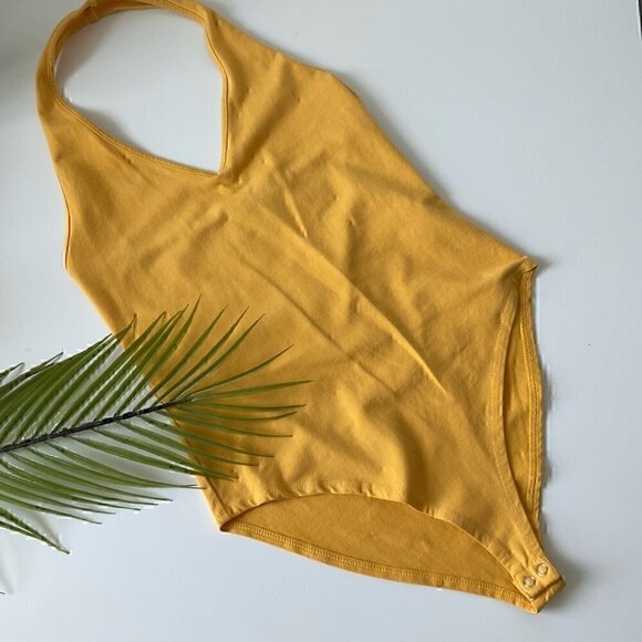 ☀️HOST  PICK ☀️ Forever 21 Yellow Bodysuit Small - Picture 2 of 8